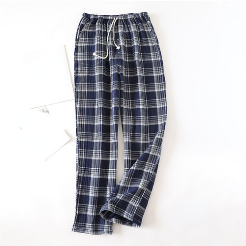 Men loose plaid nightwear - men,