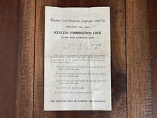 Vintage CHUBB Australia Safe