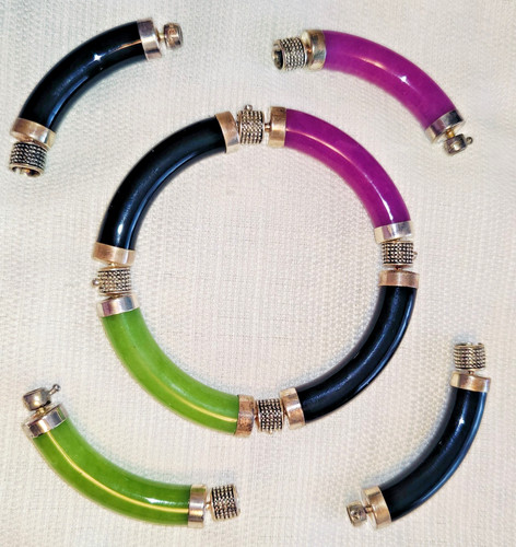 Jade and onyx - and, bangle