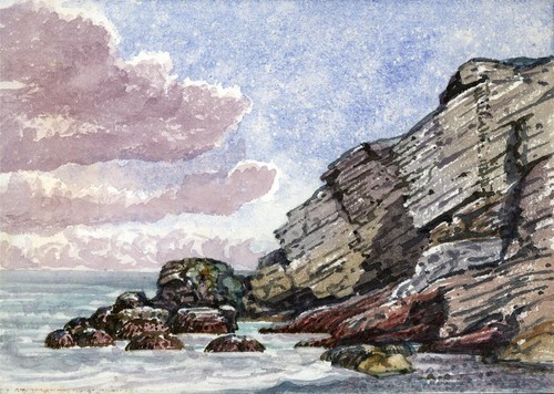 Coastal scene cornwall small - coastal,