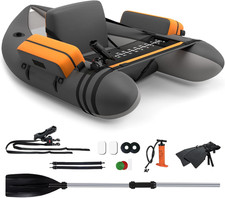 Inflatable fishing float tube - float,