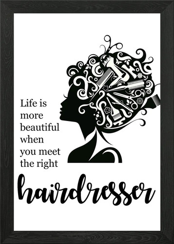 The right hairdresser - , framed