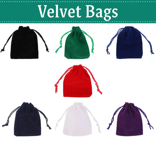 50pcs soft velvet drawstring - 1-50pcs,