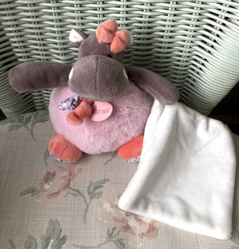 Bnwot baby nat pink hippo - pink,