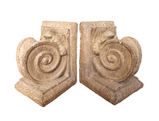 Stone Effect Aged White Column