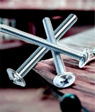 M4 (4mm) DOOR HANDLE SCREWS / BOLTS 18 LENGTHS CUPBOARD DOOR DRAWER KNOB CHOOSE