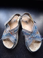 Art Company Chunky Platform Sandals Size 6 Clour Blue