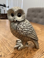 Large Owl Ornament Figurine Felt Bottom