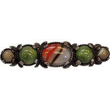 Miracle Celtic Brooch with Multicoloured Gemstone Design 