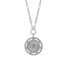 Silver Evil Eye Amulet