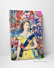 Graffiti QUEEN Love Canvas Art