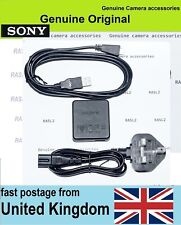 Genuine SONY AC Adaptor Charger & USB Cable CyberShot DSC-HX9v HX100v TX100 WX9