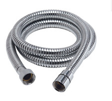  Hi Flow 12 mm Large Bore, 1.25 M Long Shower Stainless Steel Quality shiny hose