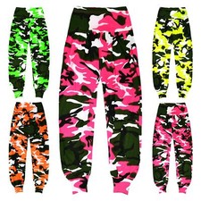 Girls Neon Camo Harem Dance