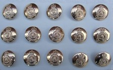 15x British:"ARMY CATERING CORPS BUTTONS" (19mm, New, No1 Tunics, Upcycling)