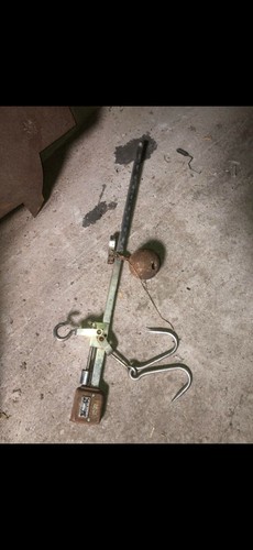 Avery 300lb steelyard butchers - steelyard,