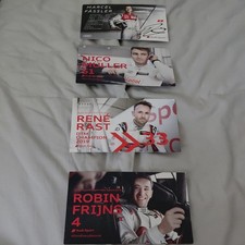 Audi sport Drivers cards  Marcel Fassler hand signed + 3 unsigned cards To clear