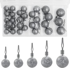 30 Pcs Carp Fishing Weights