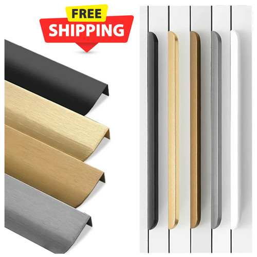 Aluminium cabinet handle - aluminium,