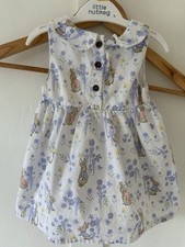 Peter Rabbit Nutmeg Baby Girls Dress Up to 1month Brand New