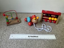 Set of 3 baby/toddler wooden toys - VGC