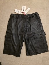 Zara SRPLS Leather Shorts Men