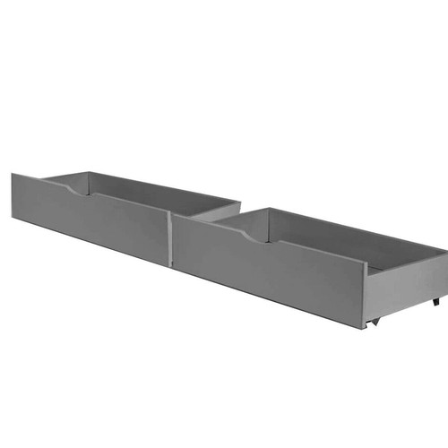 Grey wooden drawers - drawers, under