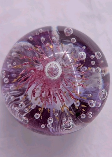Pink sea urchin vintage glass - sea,