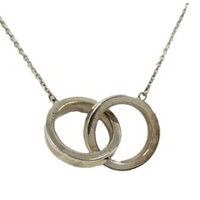 TIFFANY & Co. 1837 Interlocking Circles Necklace Sterling Silver SV925 No Box