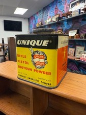 Vintage Hercules UNIQUE Smokeless Powder Tin – 13 oz Rifle Pistol Shotgun