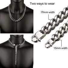 19MM/15MM Men Silver Heavy