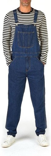 Men blue denim dungarees - men's, bib