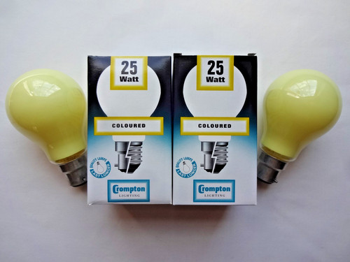 25w yellow bayonet - 2x,