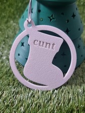 Rude Christmas Tree Decoration