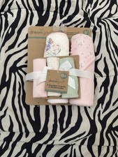 Dreamgro 5PC Baby Hooded Towels & Washcloths Set – 2 Towels + 3 Washcloths