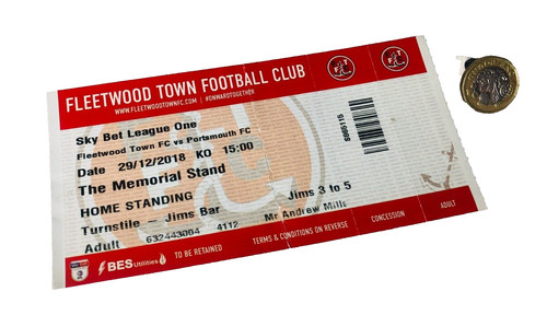 Football ticket fleetwood town - ticket,