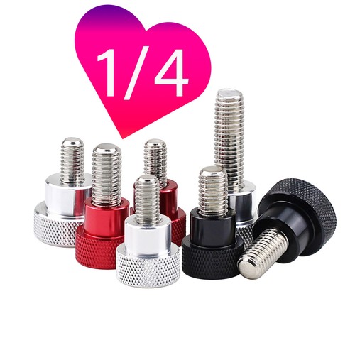 Stainless steels knurled - stainless, 1/4"