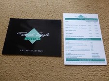 Patrick Eggle guitar catalogue & Berlin price list 1995-1996 rare various models