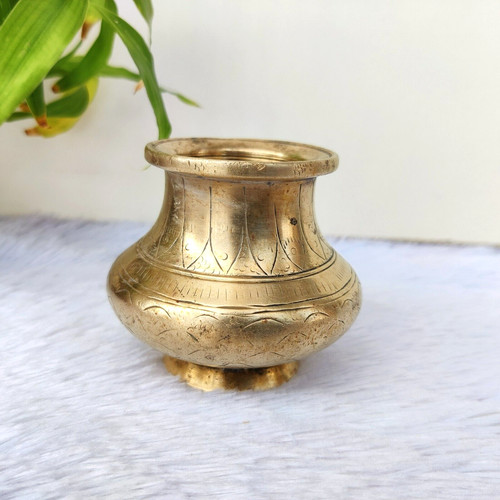 1930s vintage brass water - brass, pot