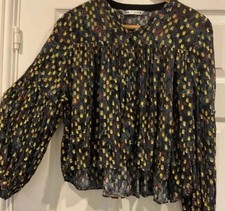 ZARA FESTIVE BLOUSE GOLD