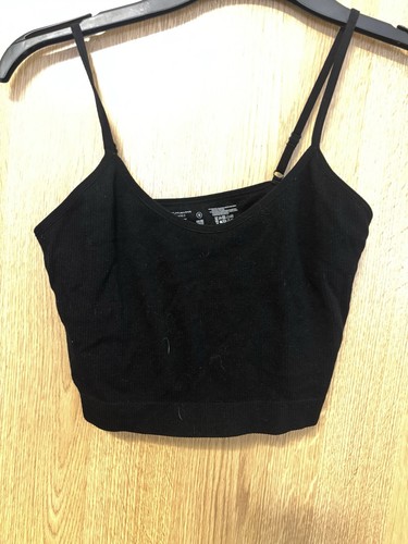 Primark cropped black vest - cropped,