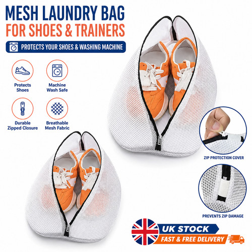 Mesh laundry bag - mesh, trainers