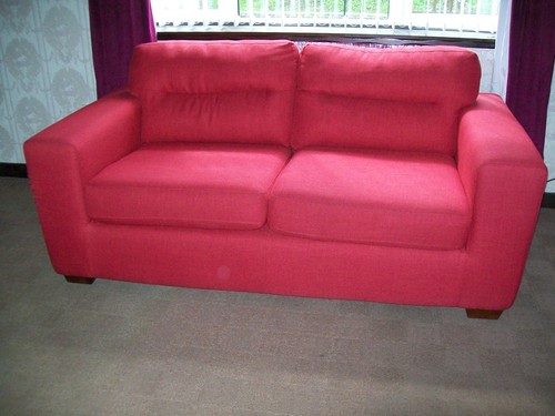 Red seater sofa - from, (