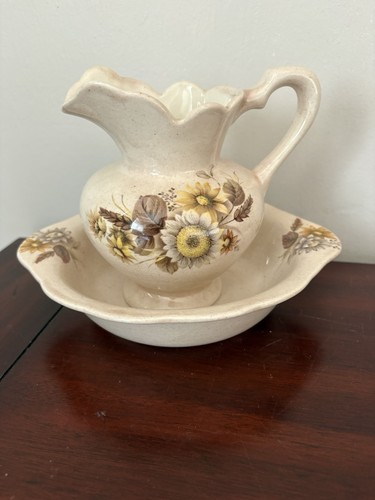 Pitcher wash basin - &, bowl