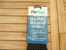 2no. FloPlast  FloGuard Leaf protection system gutters 5m pack black 