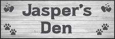 Personalised Dog Sign Den
