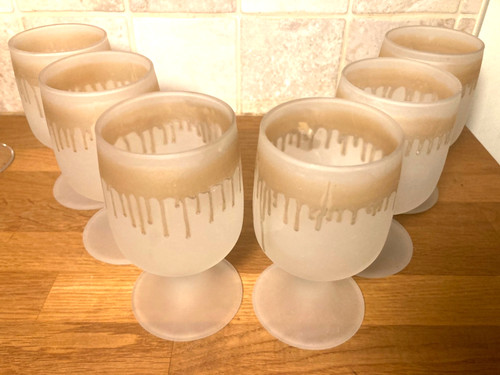 Vtg set mcm frosted - 6,
