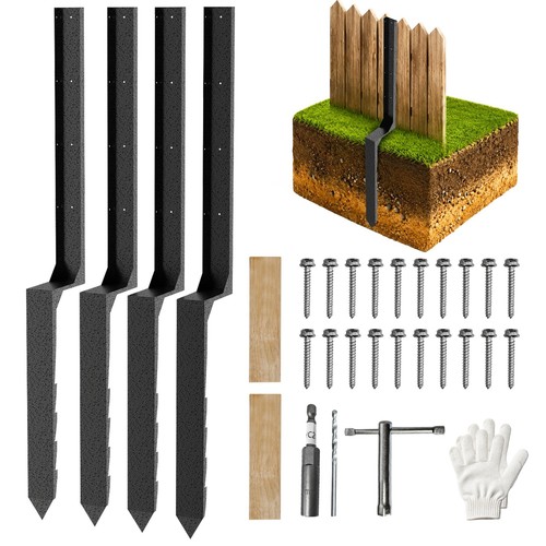Pack fence post anchor - 4,
