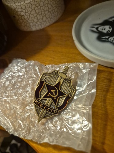 Official kgb ussr badge - official,