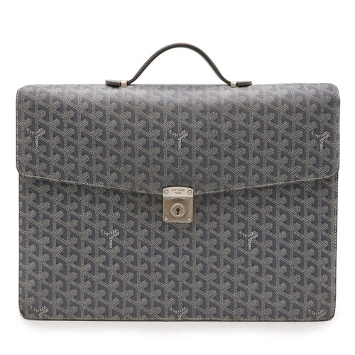Goyard briefcase gray white - goyard,